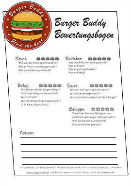 Bewertungsbogen - Einfachbogen