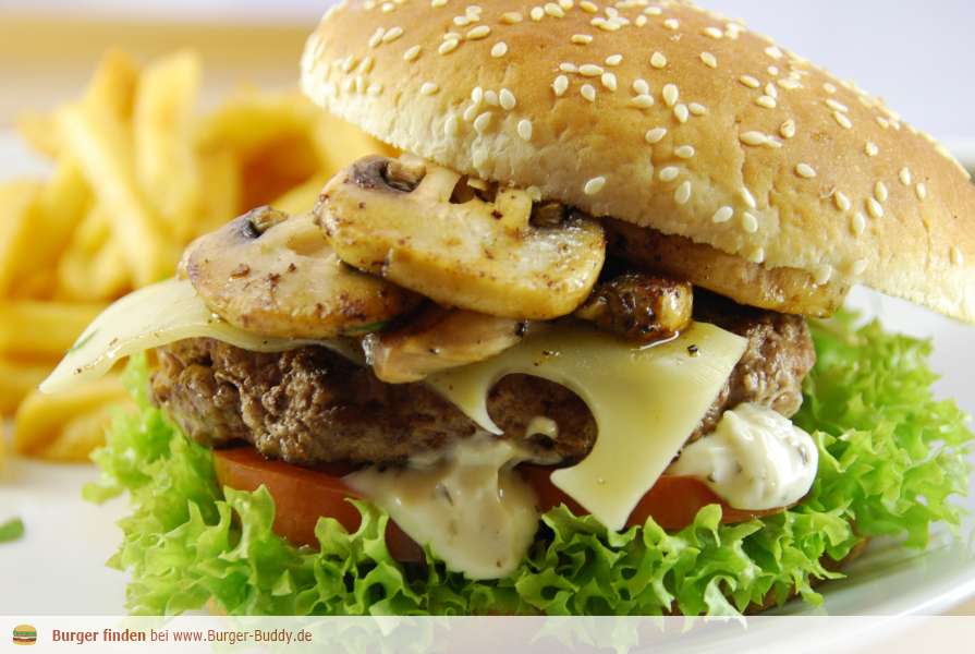Foto zu Burger Swiss & Mushroom