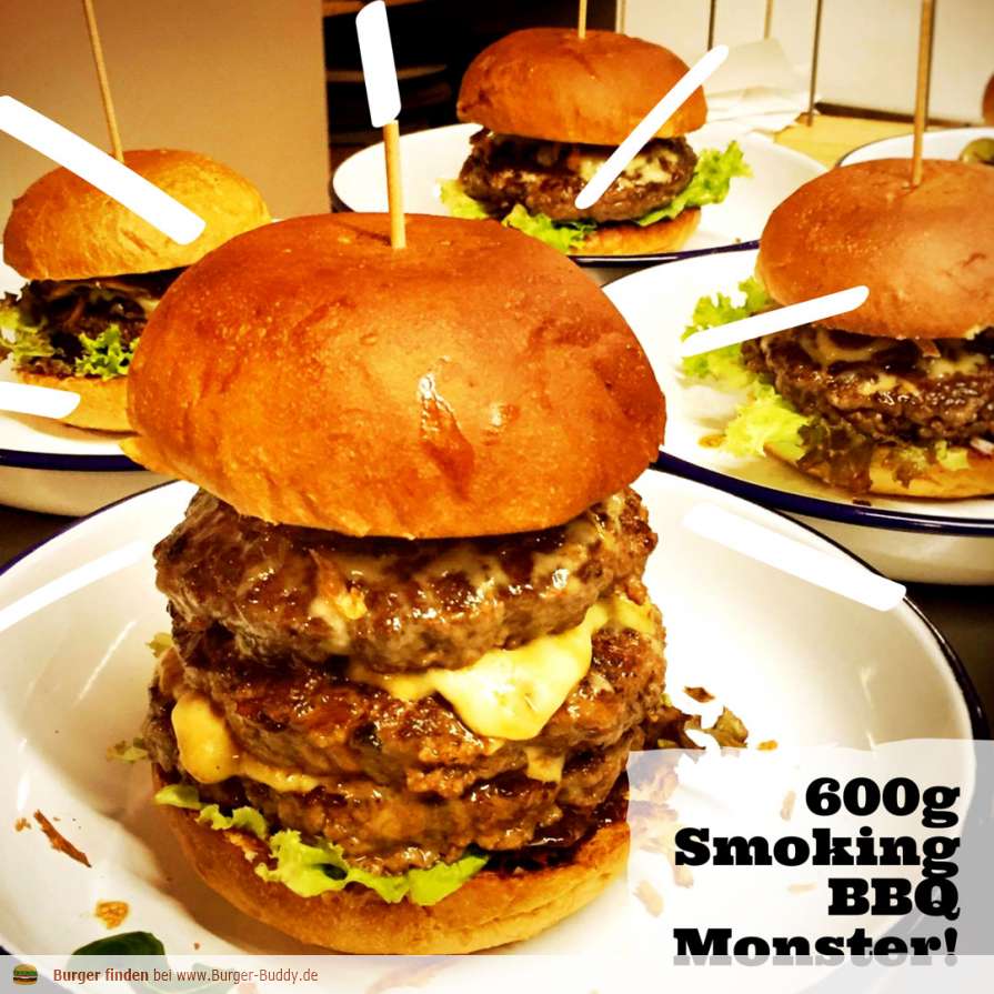 Foto zu Burger 600g Smoking BBQ Monster